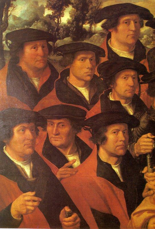 JACOBSZ, Dirck Group Portrait of the Arquebusiers of Amsterdam